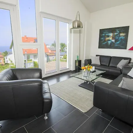 Schoener Meerblick Von Der Dachterrasse Haus Ostseeblick 1 Meehrblick * Lohme