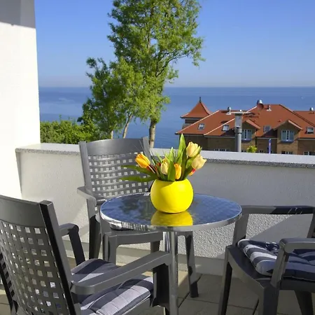Schoener Meerblick Von Der Dachterrasse Haus Ostseeblick 1 Meehrblick Apartment *